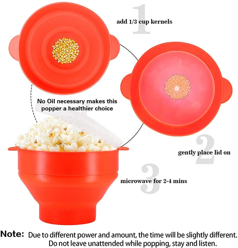 Microwave Popcorn Popper, Popcorn Machine Stand / Cart