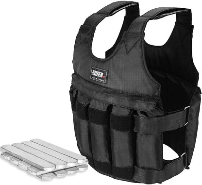 Adjustable Weighted Vest with Weights Included Strength Training Vests ,12 Steel