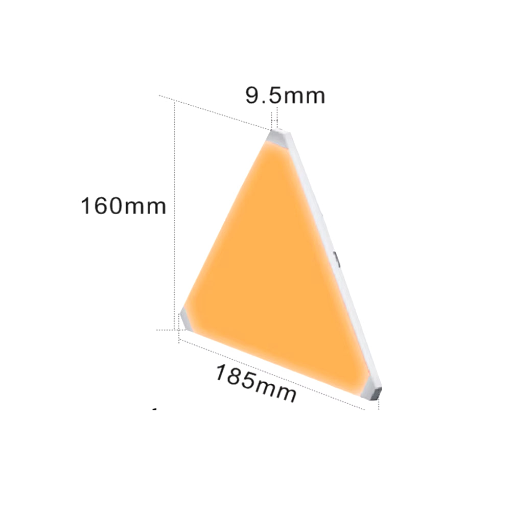 Super Thin WIFI Bluetooth LED Triangle Lamps Indoor Wall Light APP Control LED Night Light for Computer Game Bedroom Decoration