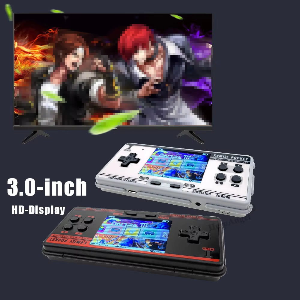 Classic Handheld Gaming Console 3.0 Inch IPS Screen Built in 4000+ Games 10 Simulator Children Video Game Console Dropshipping