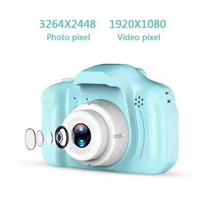 X2 Children Mini Kids Educational Toys for Baby Gifts Birthday Gift Digital Camera 1080P Projection Video Shooting