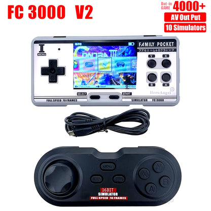 Classic Handheld Gaming Console 3.0 Inch IPS Screen Built in 4000+ Games 10 Simulator Children Video Game Console Dropshipping