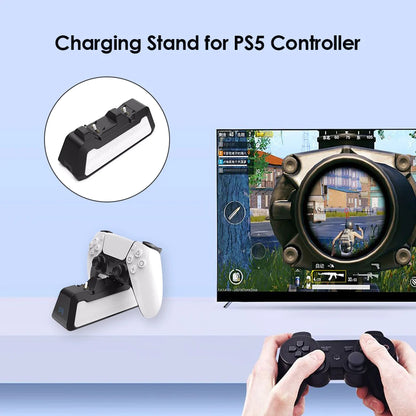 Dual Fast Charger Sony PS5 Wireless Controller USB 3.1 Dock Station