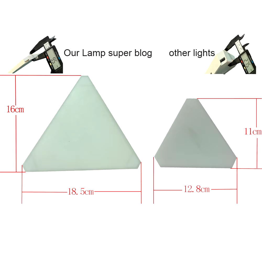 Super Thin WIFI Bluetooth LED Triangle Lamps Indoor Wall Light APP Control LED Night Light for Computer Game Bedroom Decoration