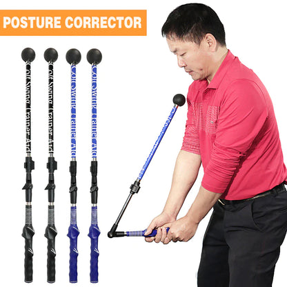 Golf Swing Training Aid Stick Posture Corrector Practice Swing Trainer Aid Improve Hinge,Forearm Rotation, Shoulder Turn–Light