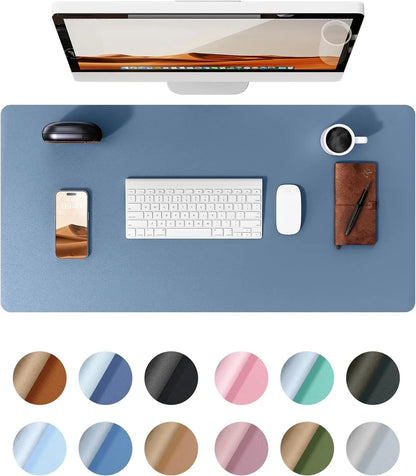 Leather Desk Pad Protector, Office Desk Mat, Large Mouse Pad, Non-Slip PU Leather Desk Blotter, Laptop Desk Pad Waterproof